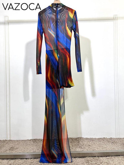Irregular Ruched Maxi Dress