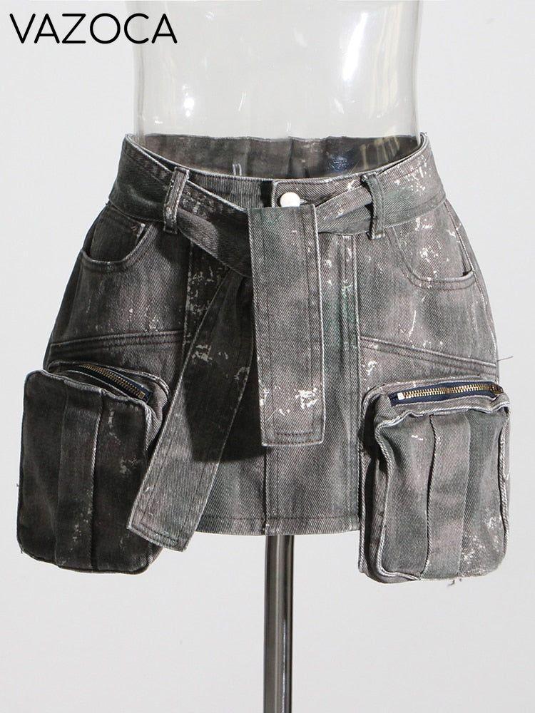 It Girl Cargo Skirt Camouflage