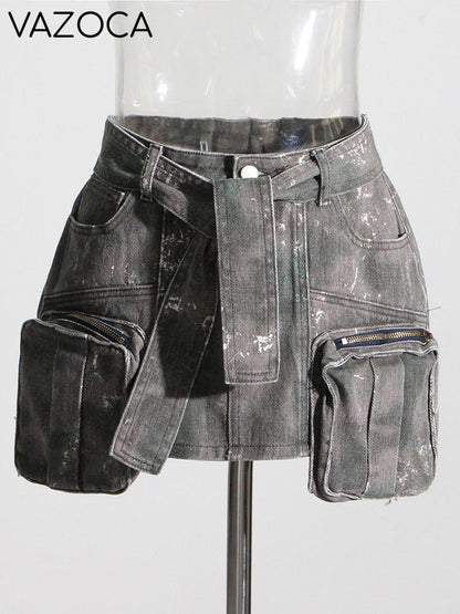It Girl Cargo Skirt Camouflage