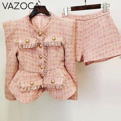 Jackey Blazer Jacket Short Set