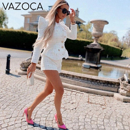 Jackey Blazer Jacket Short Set