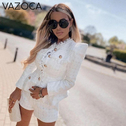 Jackey Blazer Jacket Short Set