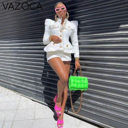 Jackey Blazer Jacket Short Set