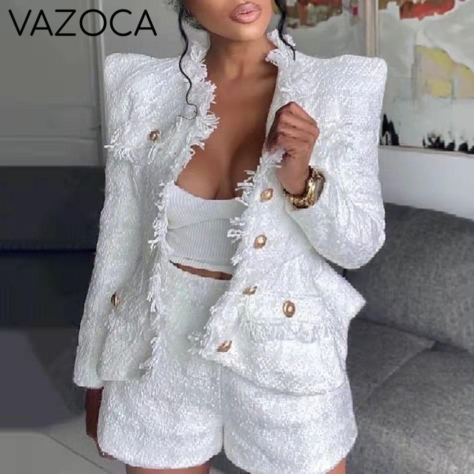 Jackey Blazer Jacket Short Set
