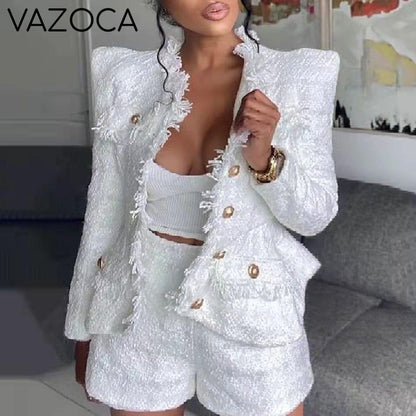 Jackey Blazer Jacket Short Set