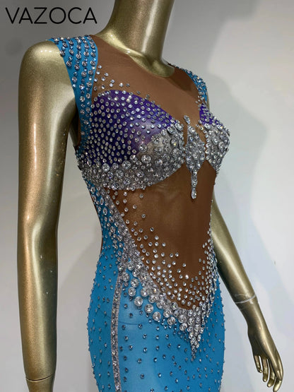 Jenn Sparkling Rhinestone Dress