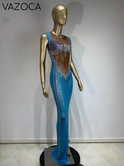 Jenn Sparkling Rhinestone Dress