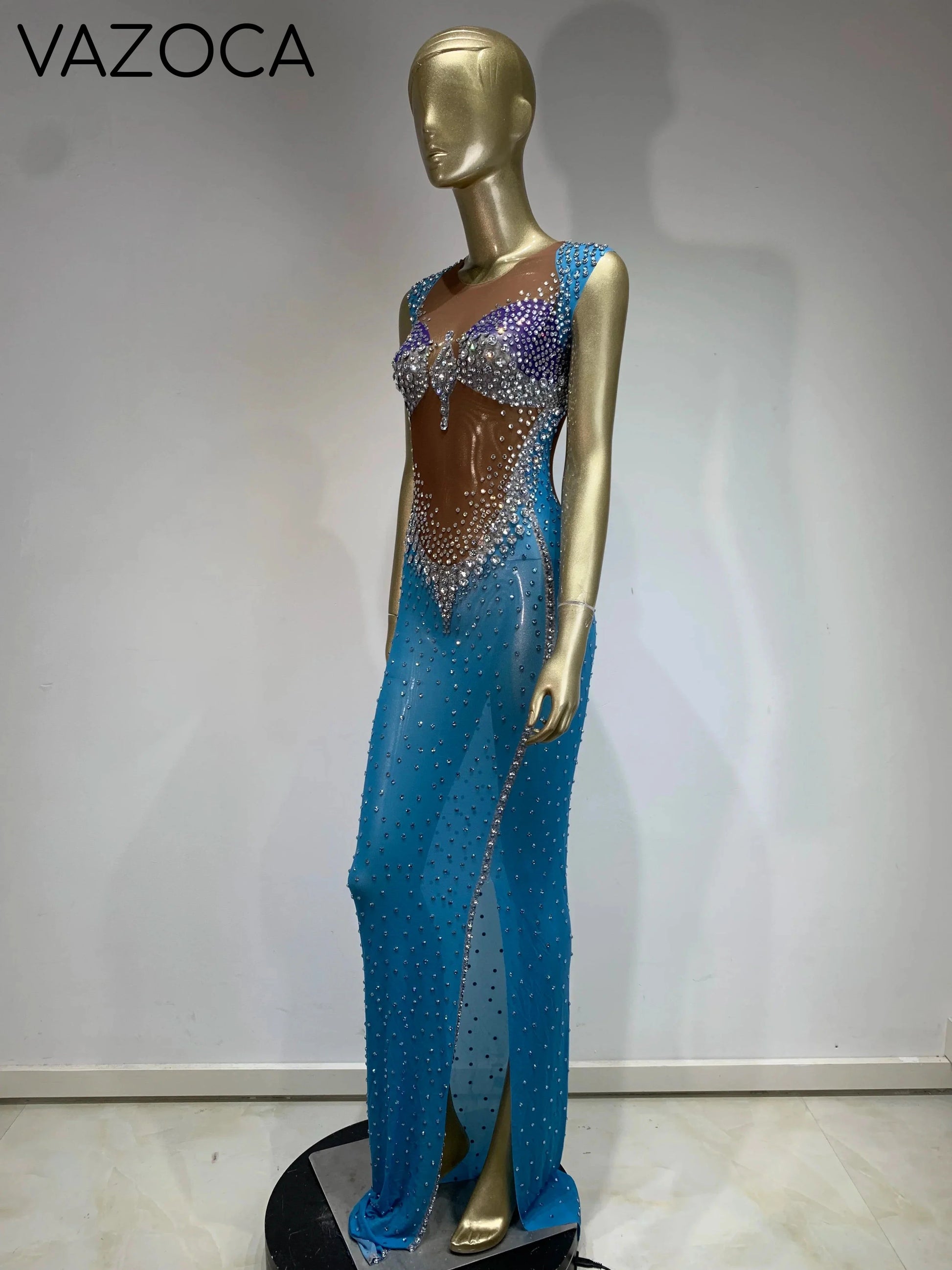 Jenn Sparkling Rhinestone Dress