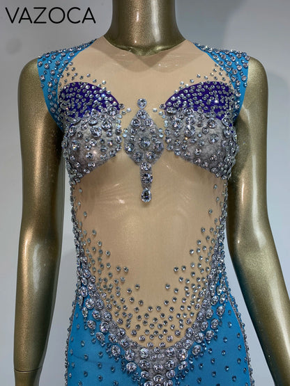 Jenn Sparkling Rhinestone Dress