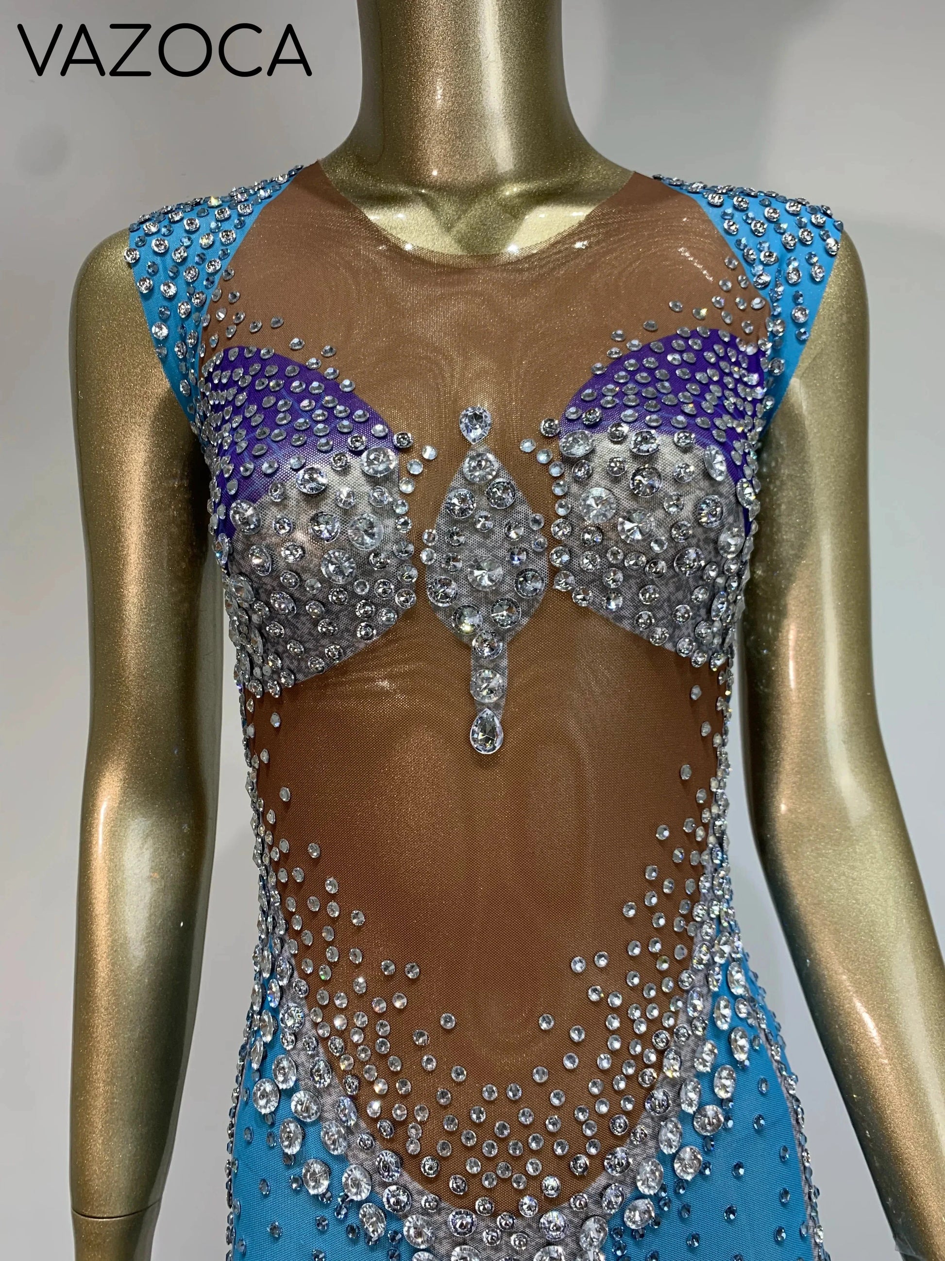 Jenn Sparkling Rhinestone Dress