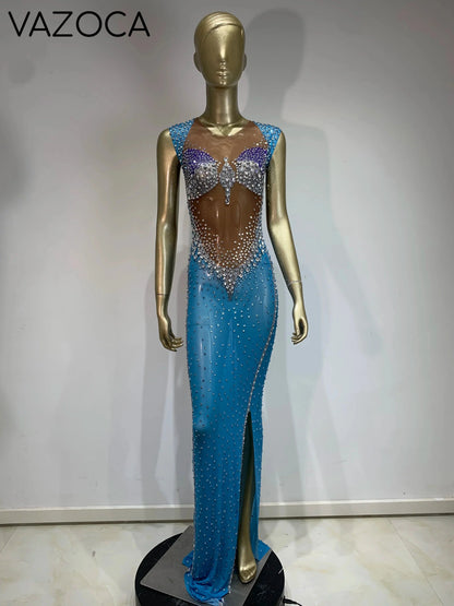Jenn Sparkling Rhinestone Dress