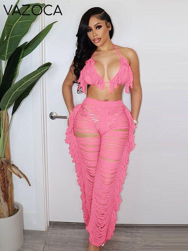 Kamaya Tassel Pants Set