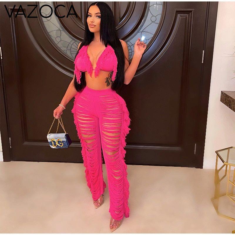 Kamaya Tassel Pants Set