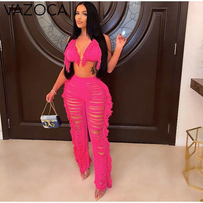 Kamaya Tassel Pants Set