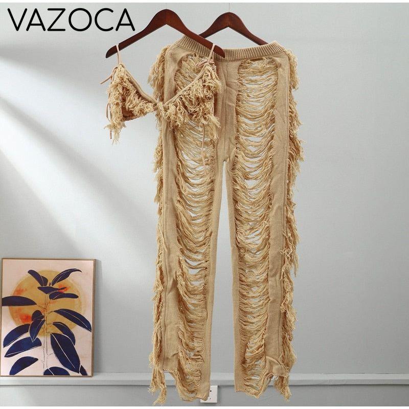 Kamaya Tassel Pants Set
