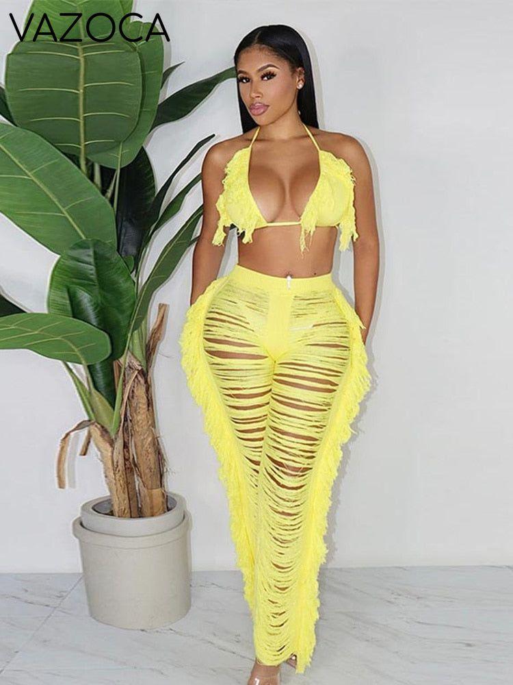 Kamaya Tassel Pants Set