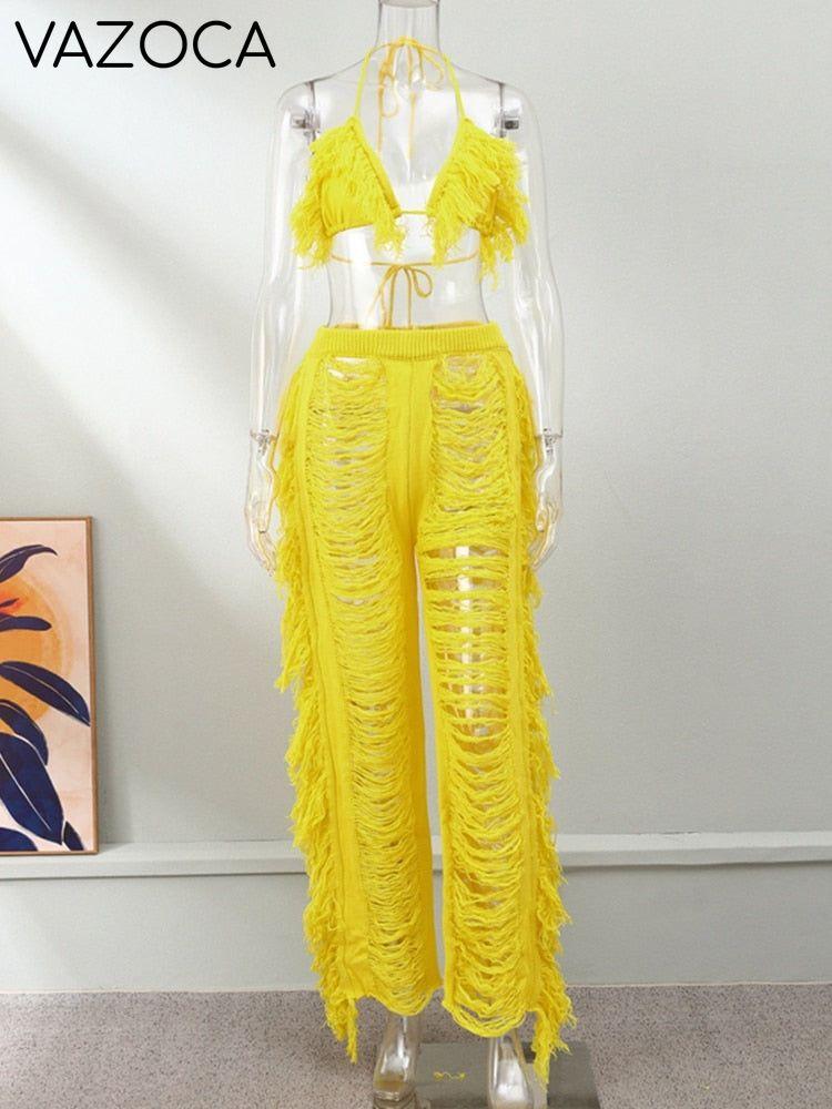 Kamaya Tassel Pants Set