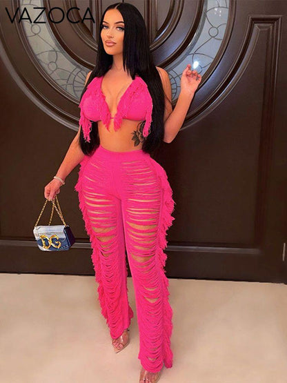 Kamaya Tassel Pants Set