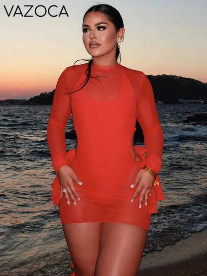 Kassidy Mesh Mini Dress