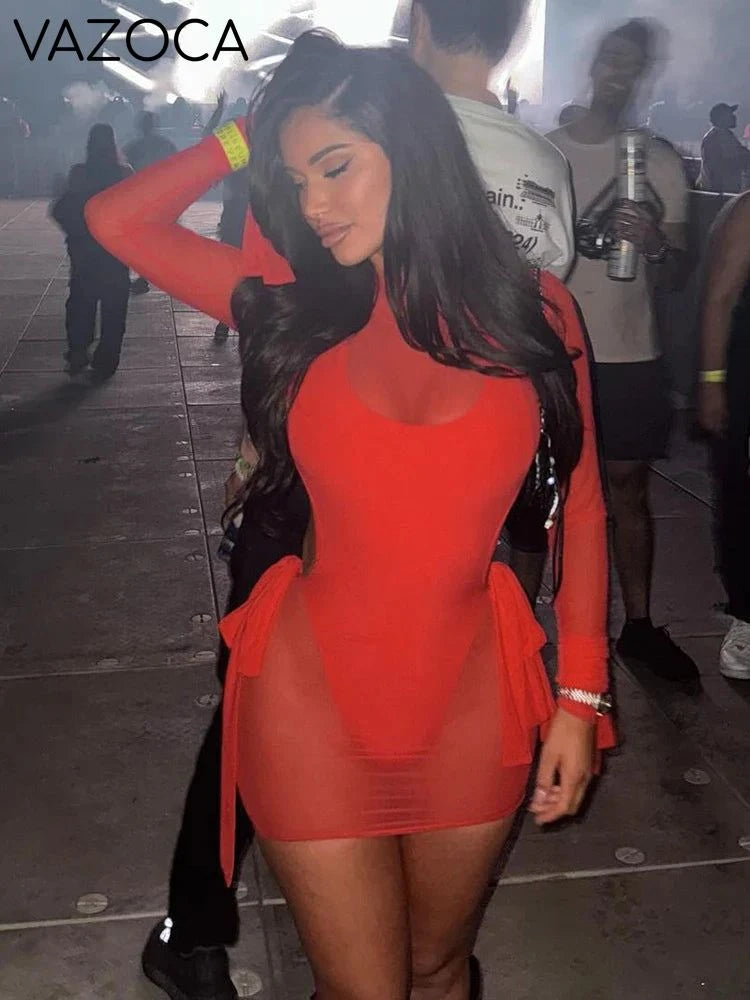 Kassidy Mesh Mini Dress