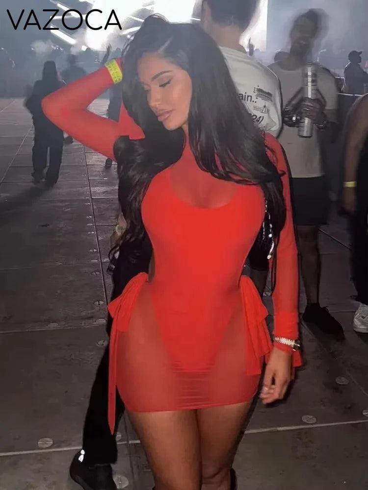Kassidy Mesh Mini Dress