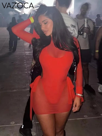 Kassidy Mesh Mini Dress