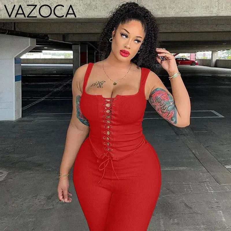 Kayla Ribbed Short Set