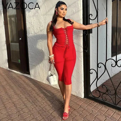 Kayla Ribbed Short Set