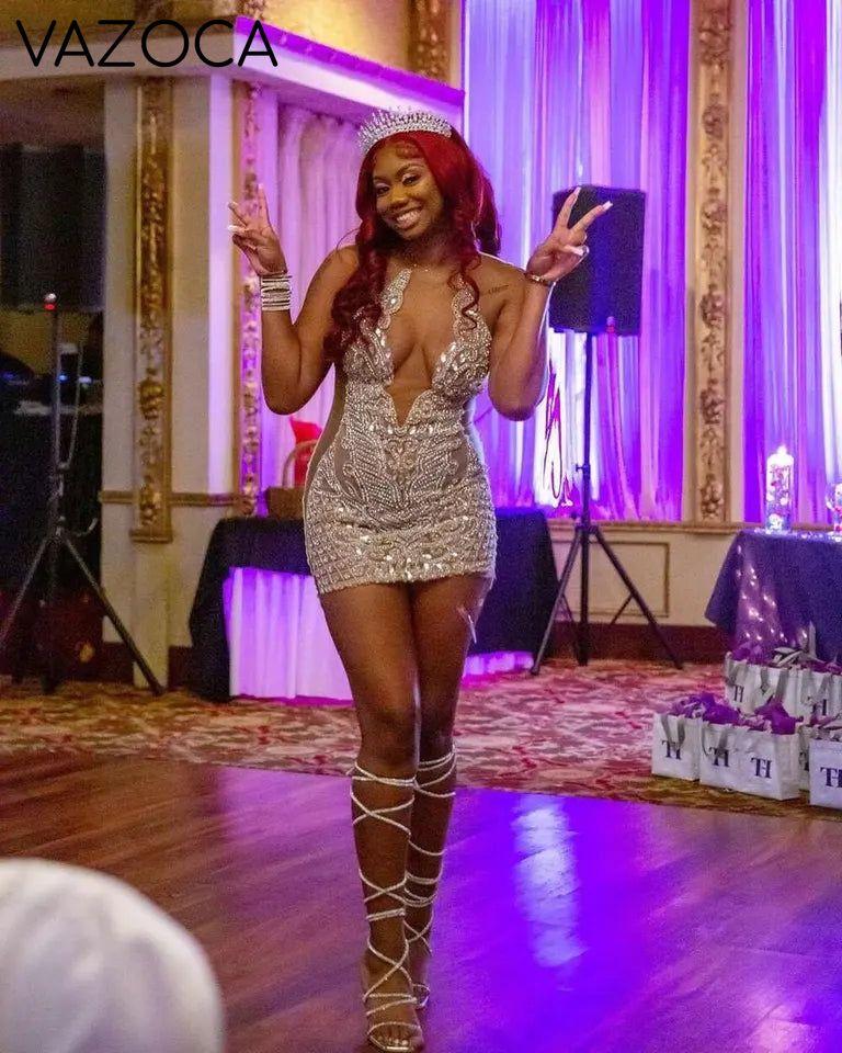 Kelsie Diamond Mini Dress