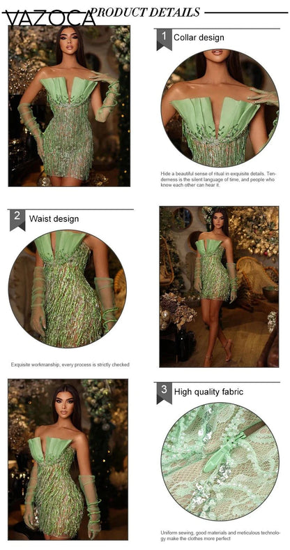 Kiana Beading Mini Dress