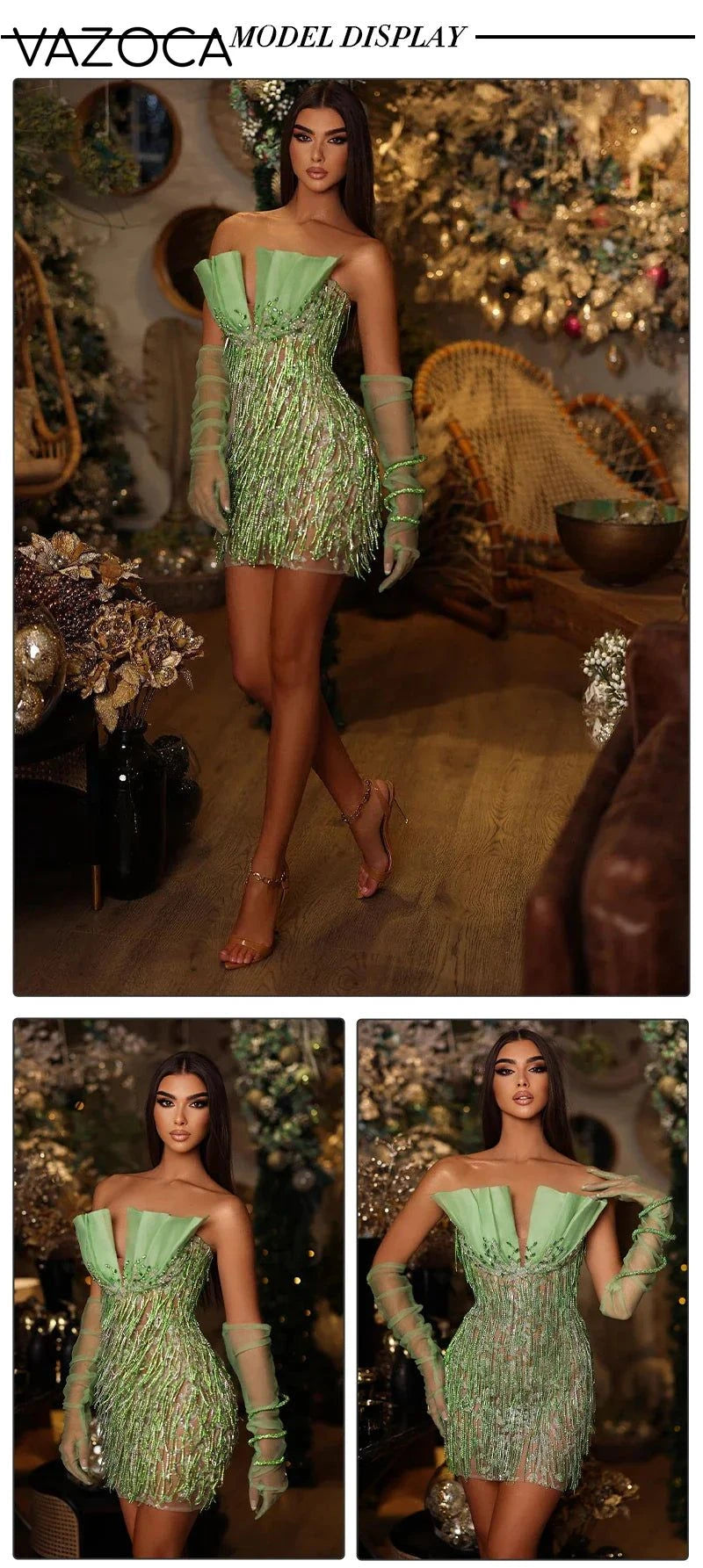 Kiana Beading Mini Dress