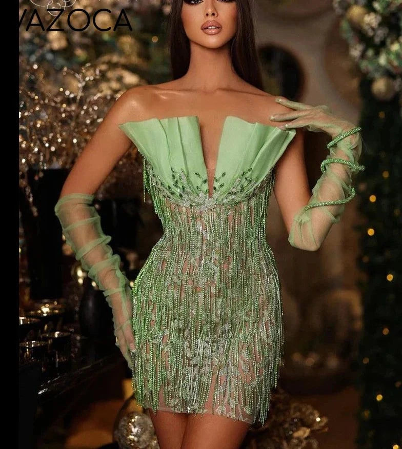 Kiana Beading Mini Dress