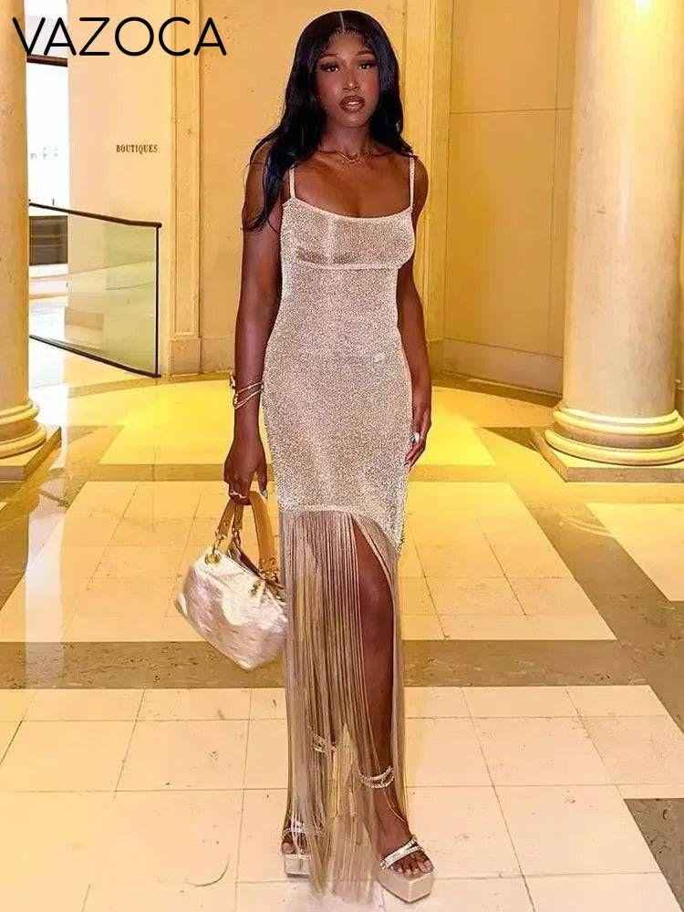 Kloe Tassel Maxi Dress