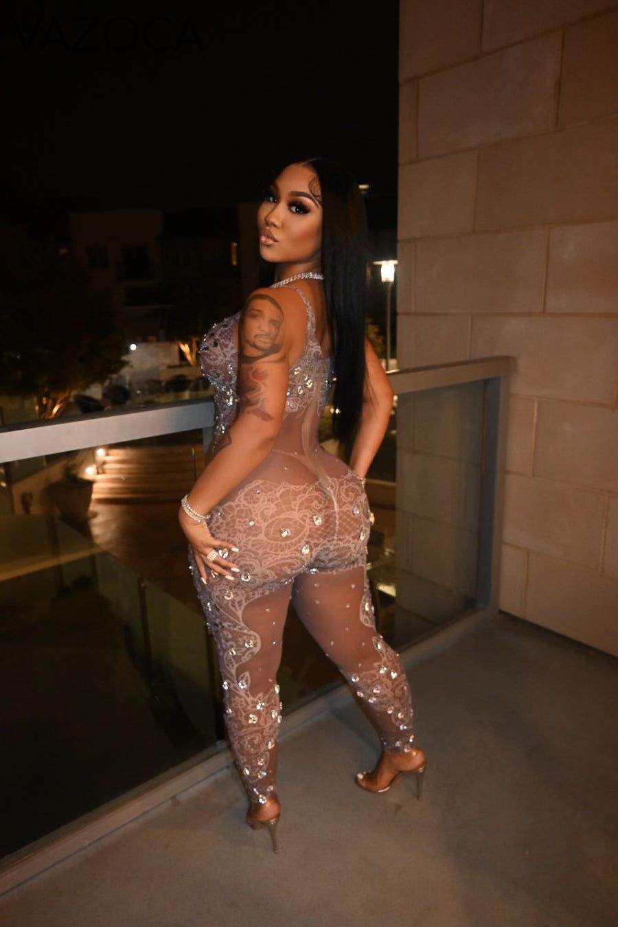 Krystal Mesh Jumpsuit