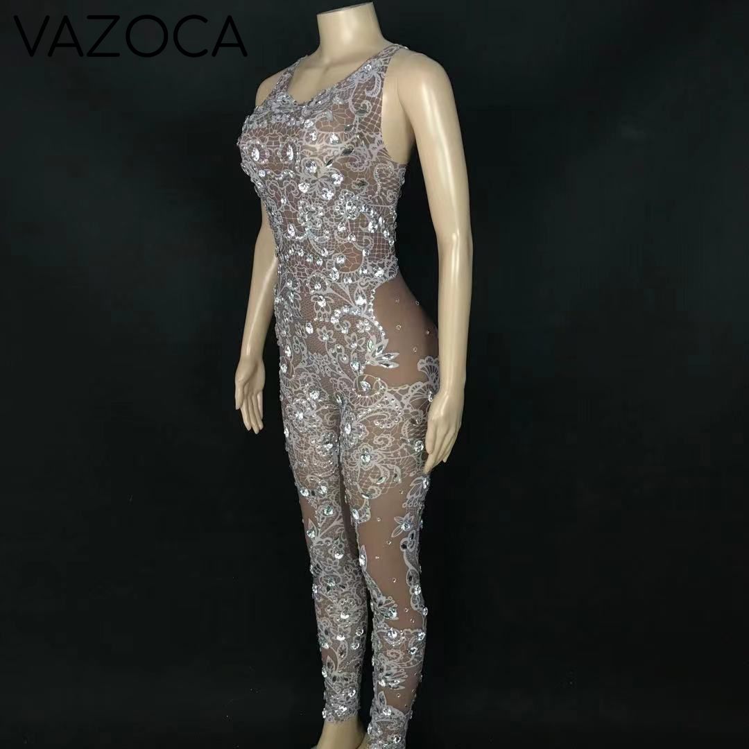 Krystal Mesh Jumpsuit