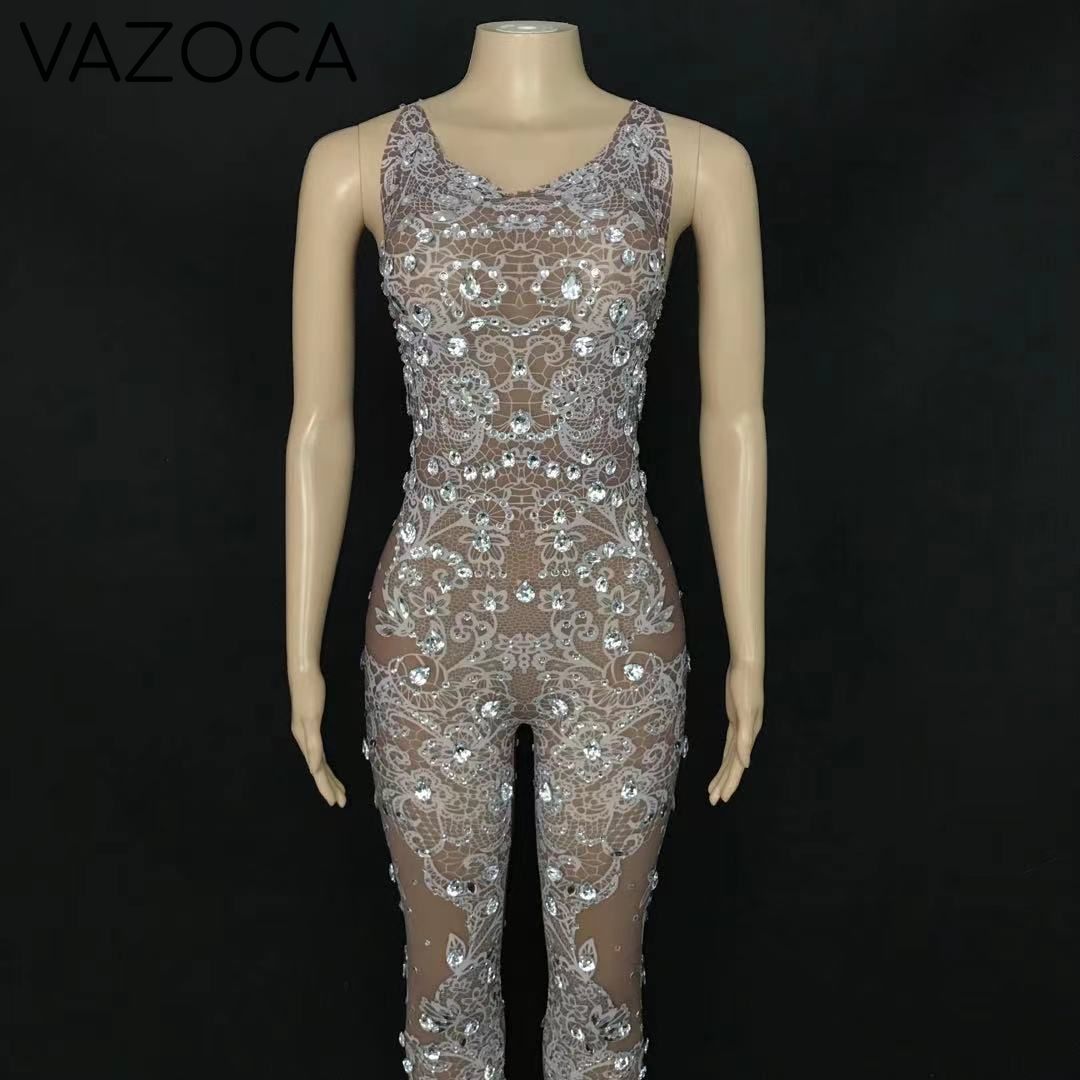Krystal Mesh Jumpsuit