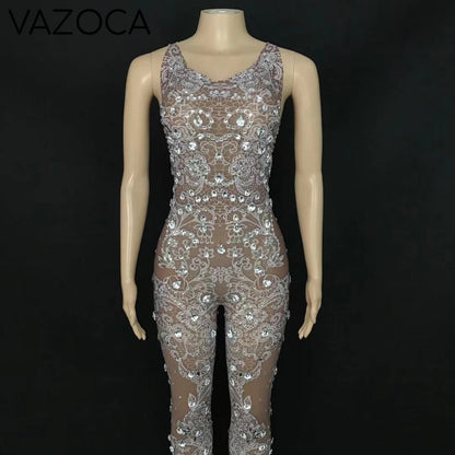 Krystal Mesh Jumpsuit