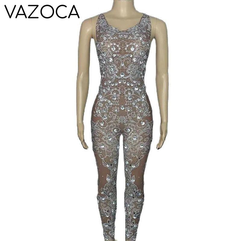 Krystal Mesh Jumpsuit