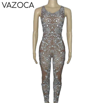 Krystal Mesh Jumpsuit