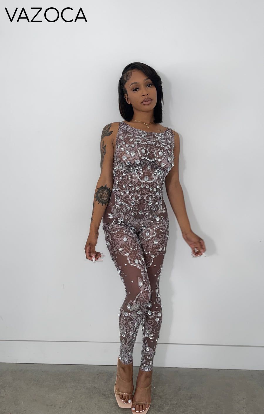 Krystal Mesh Jumpsuit