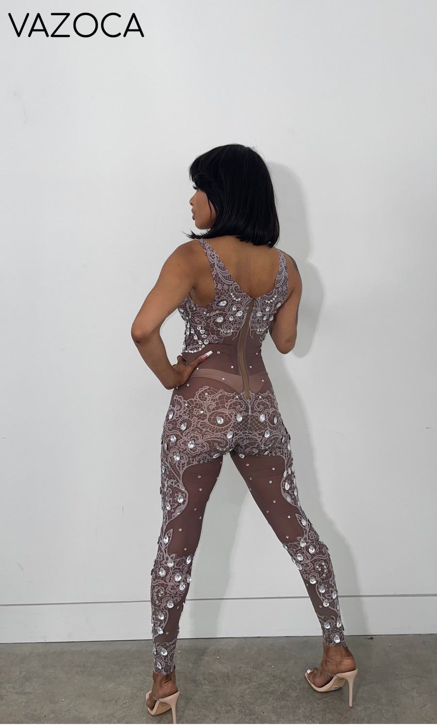 Krystal Mesh Jumpsuit