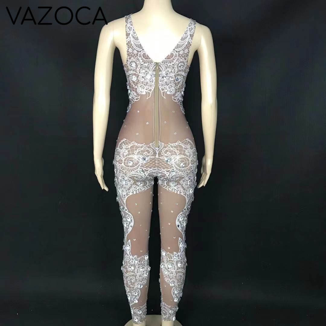 Krystal Mesh Jumpsuit