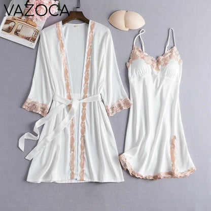 Lace Kimono Pajama Set