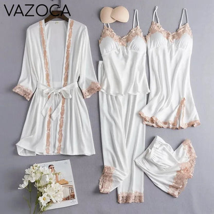 Lace Kimono Pajama Set