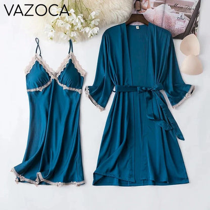 Lace Kimono Pajama Set