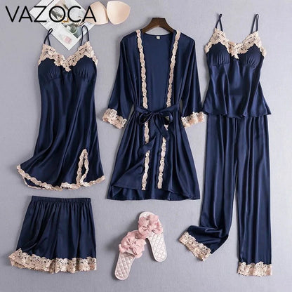Lace Kimono Pajama Set