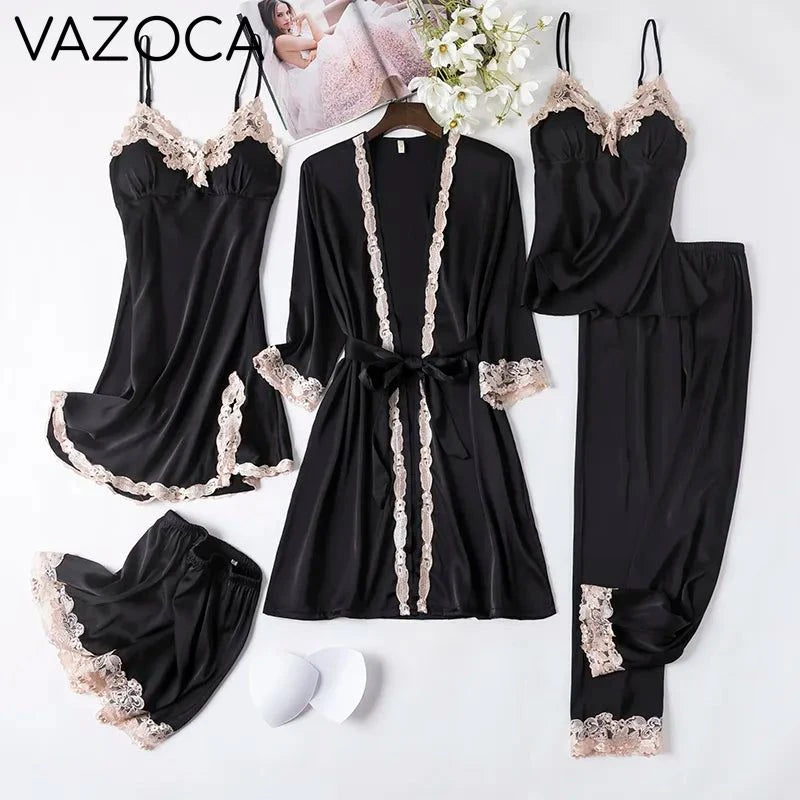 Lace Kimono Pajama Set