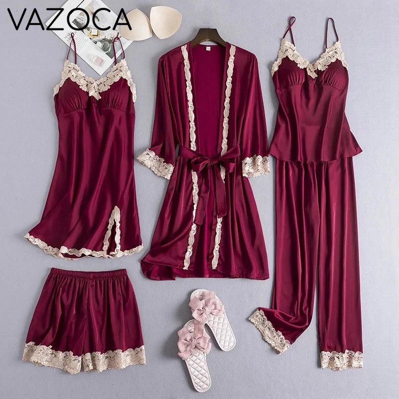 Lace Kimono Pajama Set