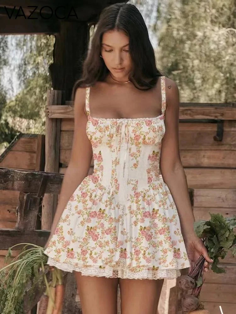 Lace Me Up Mini Dress