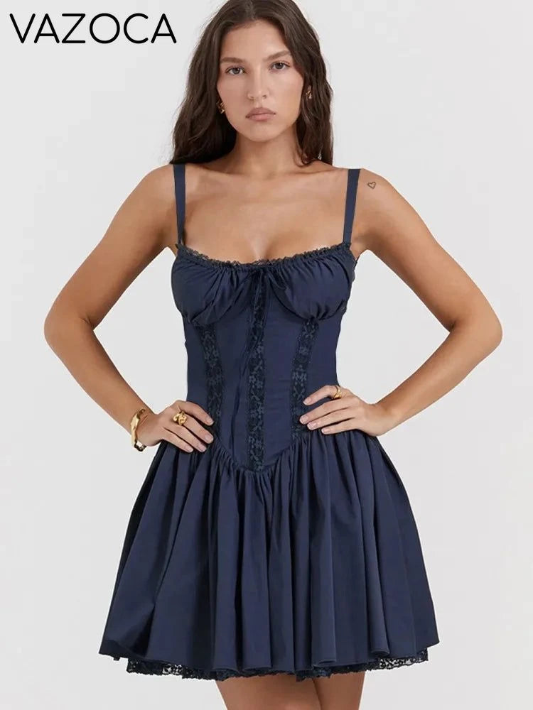 Lace Me Up Mini Dress